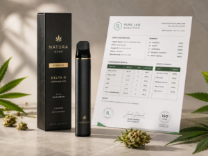 Vape desechable de THC-P con certificado de calidad y análisis de laboratorio